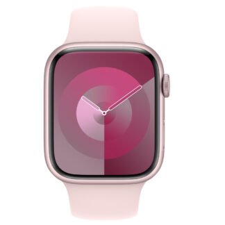 Apple Watch Series 9 Aluminium 45mm CPO Pink Με Pink Sport Band