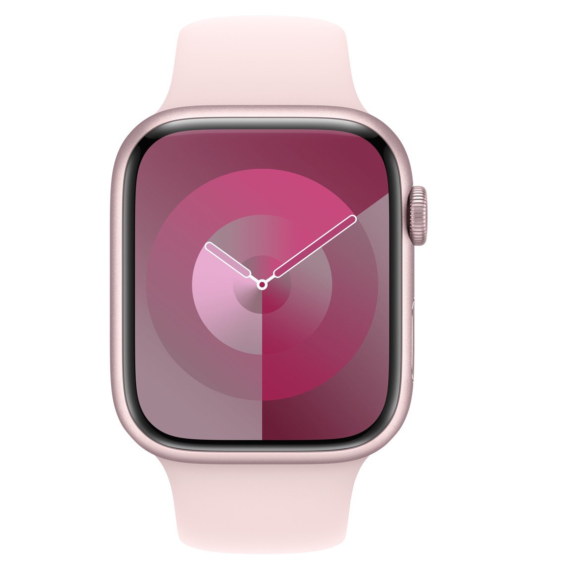 Apple Watch Series 9 Aluminium 45mm CPO Pink Με Pink Sport Band