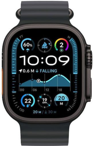 Apple Watch Ultra 2 49mm ESim OpenBox Black με Black Ocean Sport Band