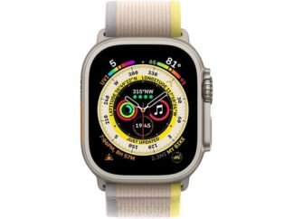 Apple Watch Ultra Titanium 49mm ESim Με White Ocean Band