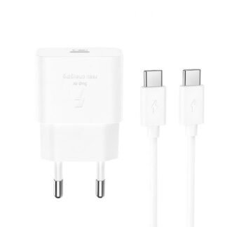 XO L167 Φορτιστής με Θύρα USB-C και Καλώδιο USB-C - USB-C 20W Power Delivery Λευκός
