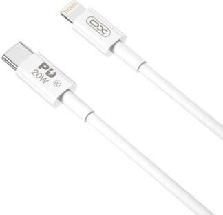 XO NB-Q189A USB-C to Lightning Cable 20W Λευκό 1m