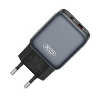 XO L156 Φορτιστής Χωρίς Καλώδιο GaN με Θύρα USB-A και Θύρα USB-C 30W Μαυρο