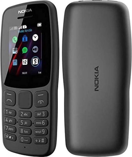Nokia 106 (2018) Με Ελληνικό Μενού Μαύρο